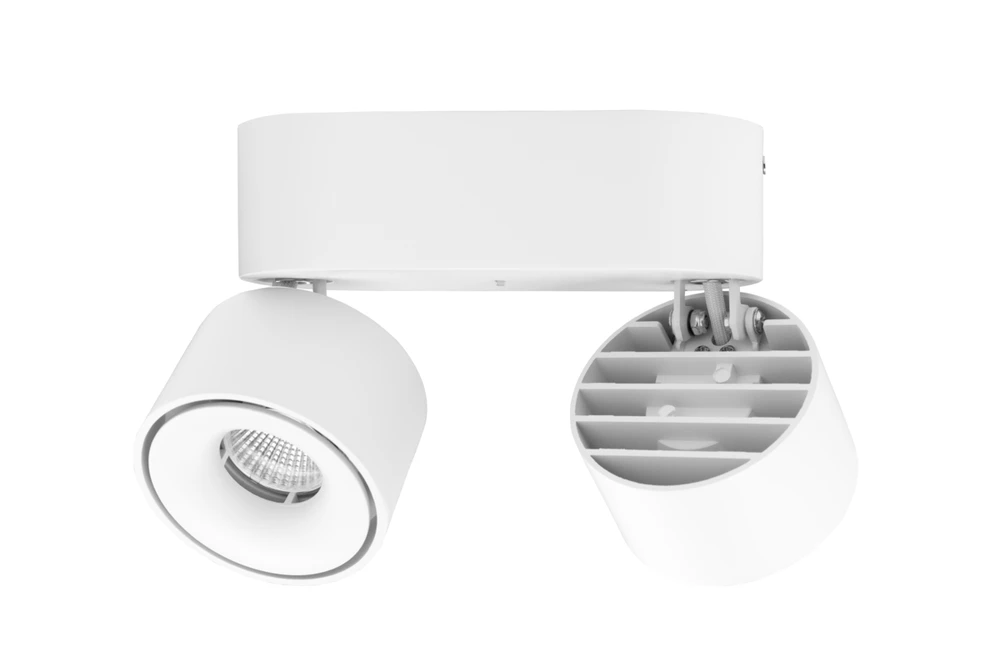 Lubinis šviestuvas GTV LED šviestuvas Bianco CCT, 16W, 680lm, ra≥80, ip20, 36°, 2700/3300 / 4000K, apvalus, baltas