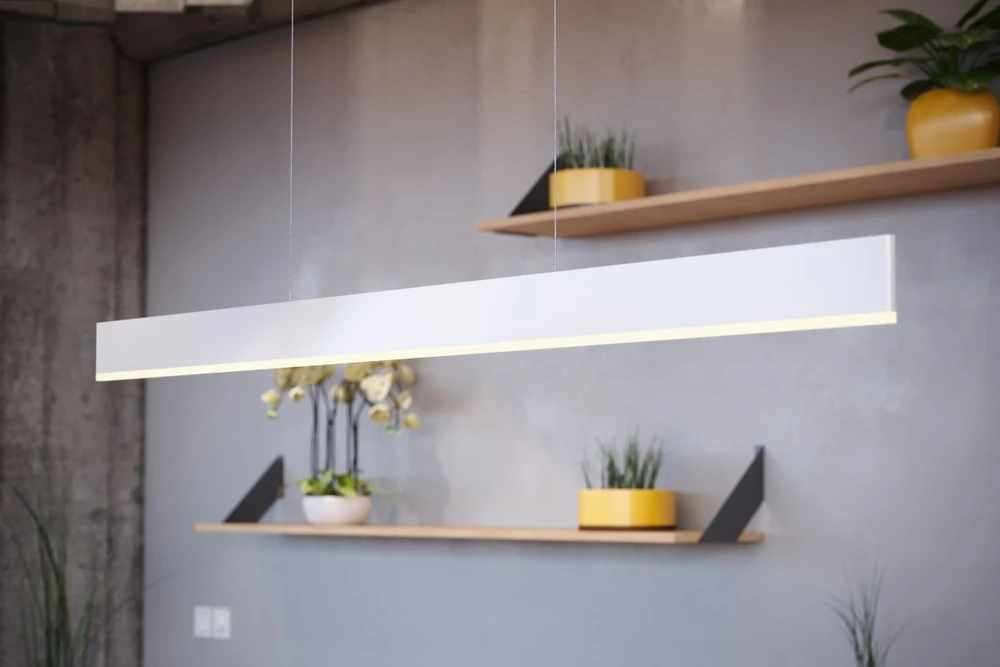 Lubinis šviestuvas GTV LED šviestuvas FORTA, 36W,2900lm,AC220-240V,50/60 Hz,PF>0,9,Ra≥80,IP20,IK08,180°,4000K,bal