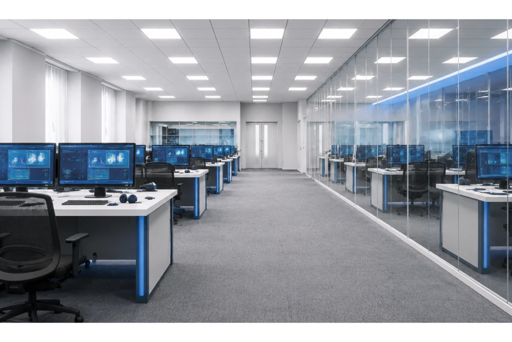 LED šviestuvas MODULAR, galinė plokštė, 60x60cm, 4000K, 28W, 4500lm, AC220-240V, PF>0,9, I