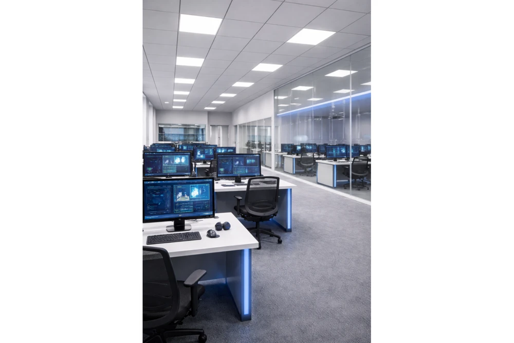 LED šviestuvas MODULAR, galinė plokštė, 60x60cm, 4000K, 28W, 4500lm, AC220-240V, PF>0,9, I