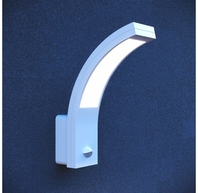 GTV LED šviestuvas PARIS su judesio jutikliu, 10W, 900lm, IP54, AC220-240V, 50/60Hz, 140°, 9m,