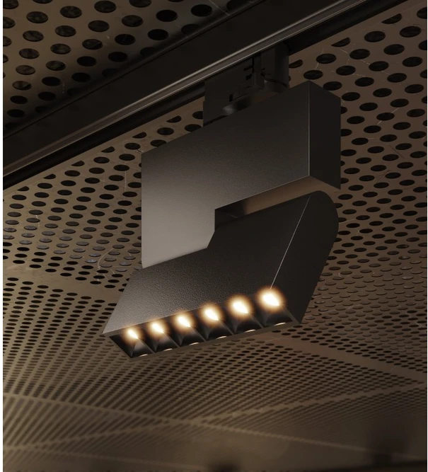 LED šviestuvas SIERRA,18W,1620lm,AC220-240V,50/60 Hz,PF>0,9,Ra≥80,IP20,IK08,4000K,48°,juod