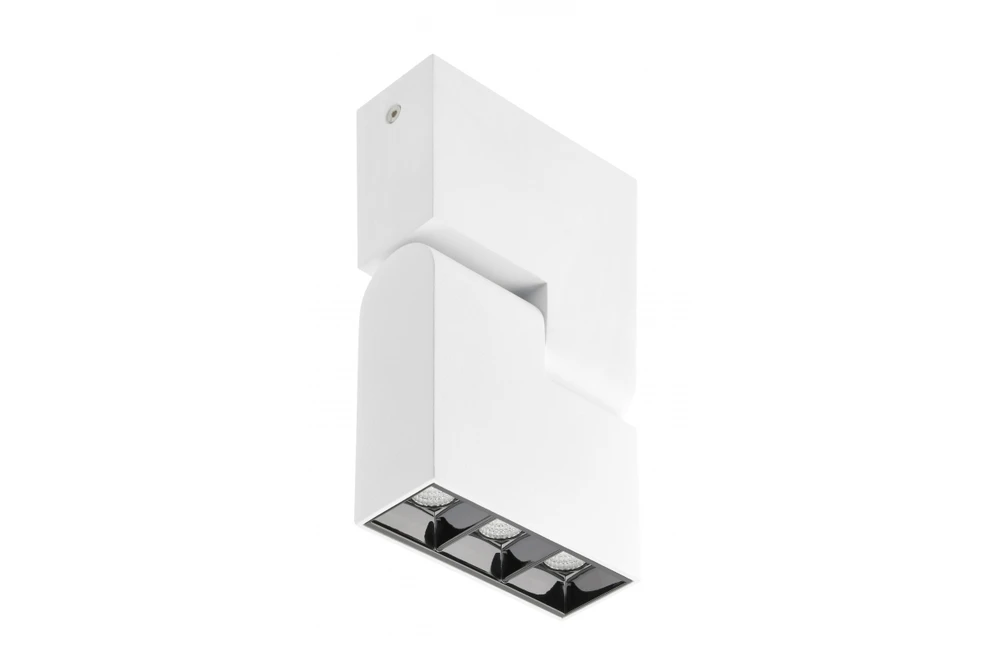 Lubinis šviestuvas GTV LED šviestuvas SIERRA,8W,720lm,AC220-240V,50/60 Hz,PF>0,5,Ra≥80,IP20,IK08,4000K,48°,baltas