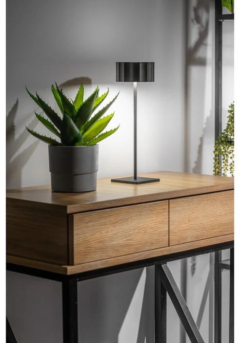 LED table lamp AZELIA , 2,5W, 200lm, DC 5V, 1A,4000 K, battery 4000 mAh, dimmable,juodas