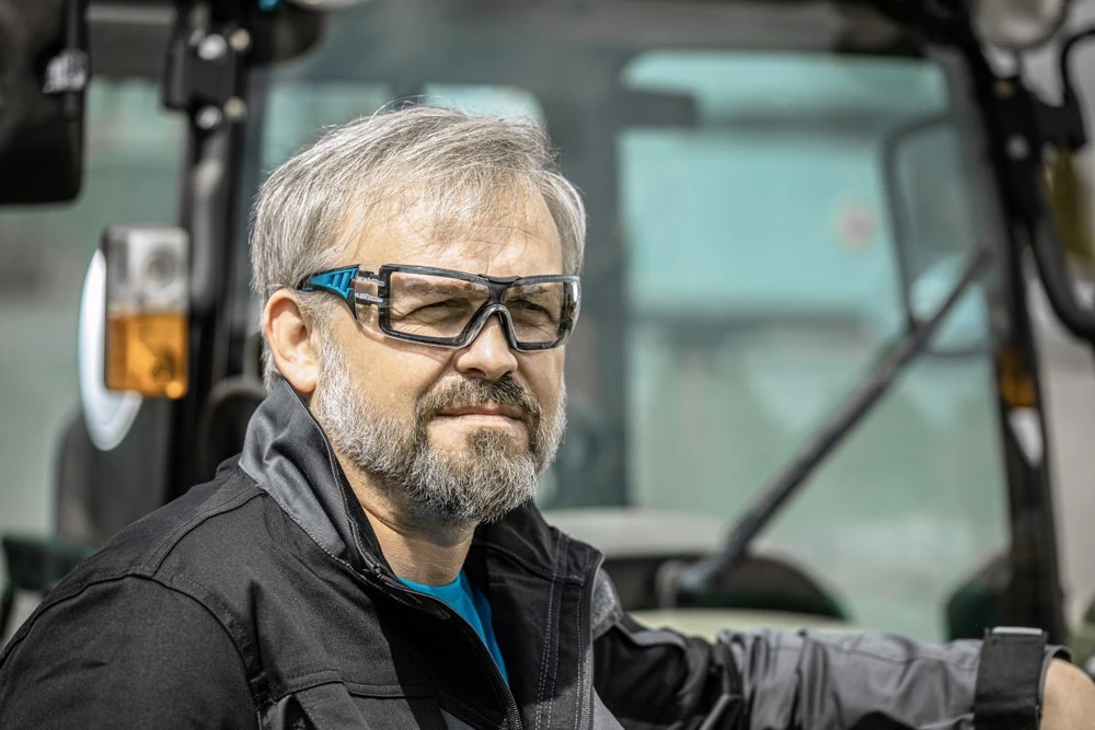 HÕGERT LOTZEN apsauginiai akiniai skaidrūs/mėlyni, vieno dydžio