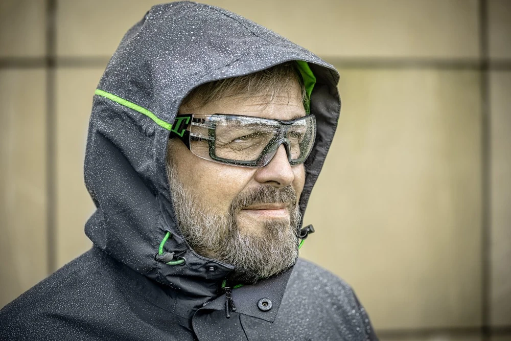 Hogert Technik LOTZEN apsauginiai akiniai skaidrūs/žali vieno dydžio