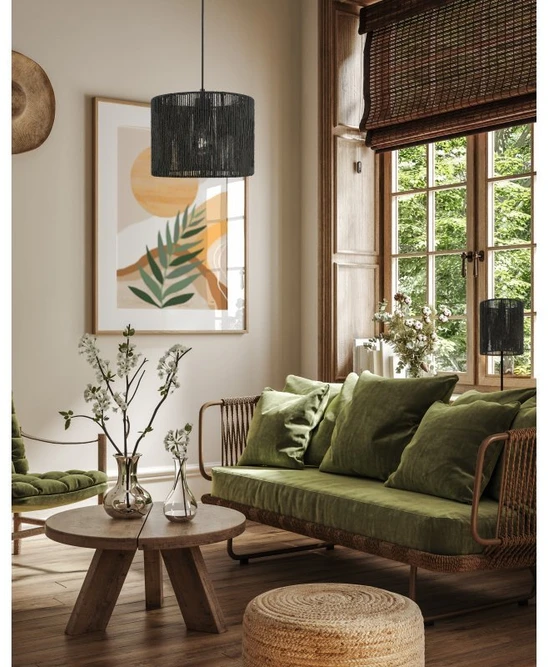 Lubinis šviestuvas FORESTO, 5956, AC220-240V, 50/60Hz, 1*E27, maks. 40W, vid. 29 cm, juoda