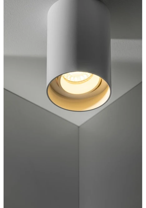 GTV Lubinis šviestuvas RESTO, PC, φ80x125mm, IP20, maks. 20W, apvalus, baltas