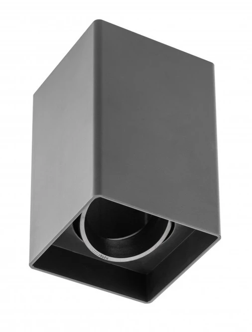 Lubinis šviestuvas RESTO, PC, 80x80x125 mm, IP20, maks. 20 W, kvadratinis, juodas