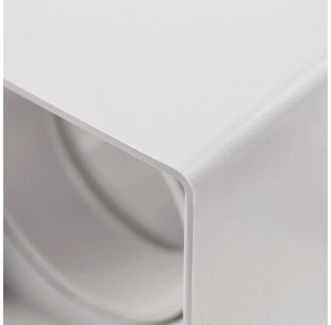 Lubinis šviestuvas RESTO, PC, 80x80x125 mm, IP20, maks. 20 W, kvadratinis, baltas