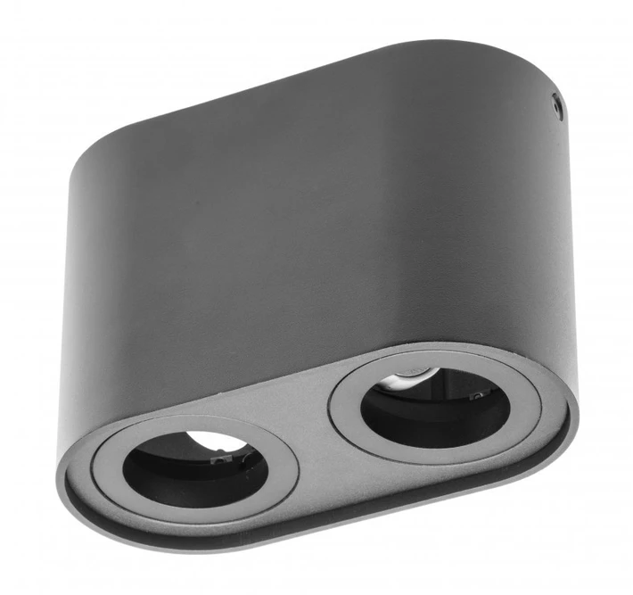 GTV Lubinis šviestuvas SENSO DUO, aliuminis, 83x165x110, IP20, maks. 50 W, apvalus, juodas