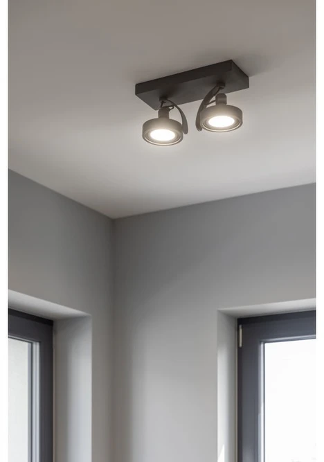 Lubinis šviestuvas Wally,4304,AC220-240V, 50/60 Hz, IP 20,2*Gu10,ES111, dvigubas, grafitin