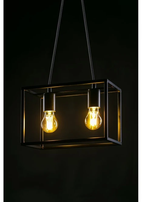 Pakabinamas šviestuvas Lubų šviestuvas DIU2 ,3628, AC220-240V,50/60Hz,2*E27, IP20,30CMX18CMX20CM,dvigubas, juodas