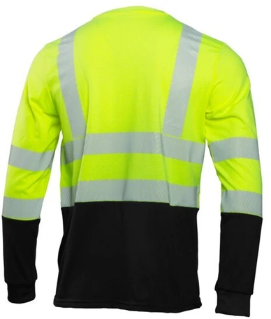 LUM Long Sleeve Warning T-Shirt Geltona L (52)