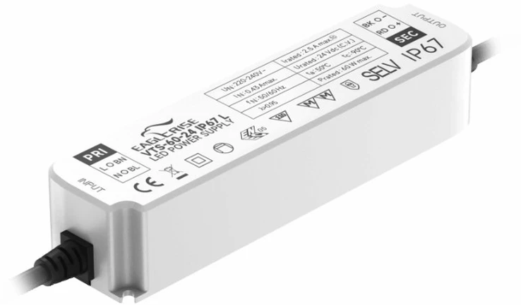 Eurolight Maitinimo šaltinis 60W 24V IP67