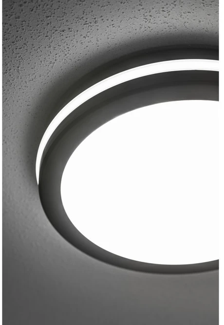 Lubinis šviestuvas MARS LED 9in1 Ceiling Lamp, 24/18/12W, 100lm/W, CCT, AC220-240V, IP65, juodas