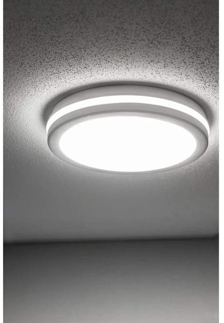 Lubinis šviestuvas GTV MARS LED 9in1 Ceiling Lamp, 24/18/12W, 100lm/W, CCT, AC220-240V, IP65, baltas