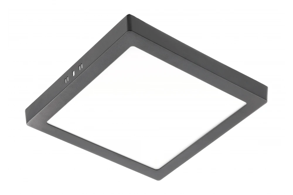 GTV MATIS PLUS LED šviestuvas, 24W, juodas, 4000K, 2000lm, AC220-240V, paviršinis montavimas