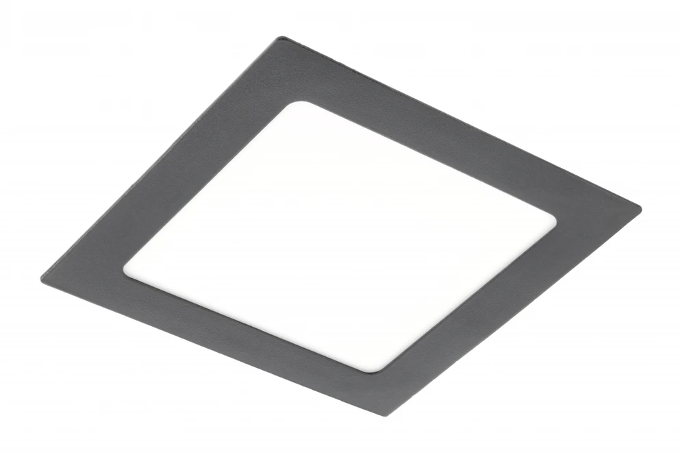 GTV MATIS PLUS LED šviestuvas, žemyn šviečiantis, 13W, juodas, 4000K, 1020lm, AC220-240V, įlei