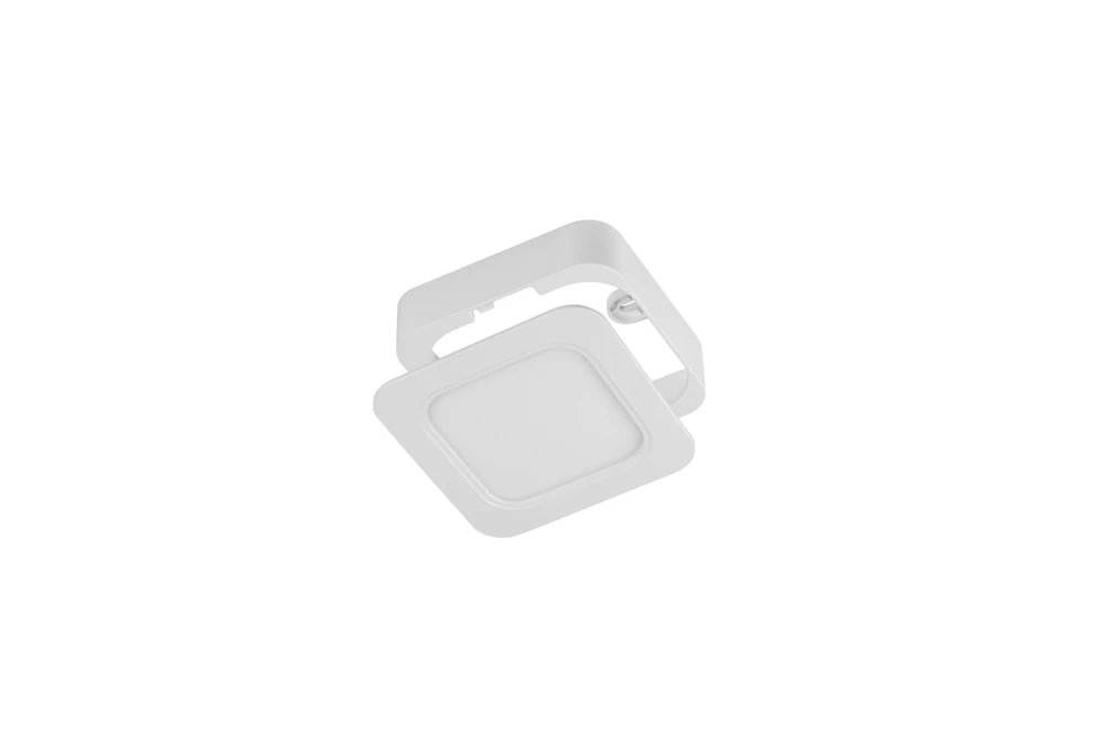 MAXIS downlight, LED, 6W, 480lm, CCT, AC220-240V, IP44, recessed, square, baltas