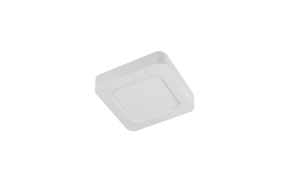 GTV MAXIS downlight, LED, 9W, 720lm, CCT, AC220-240V, IP44, recessed, square, baltas