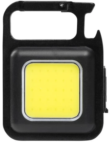 Mini LED Pocket Flashlight, 6W, COB, 500lm, 6500K, LiPoly 200mAh, USB-C,