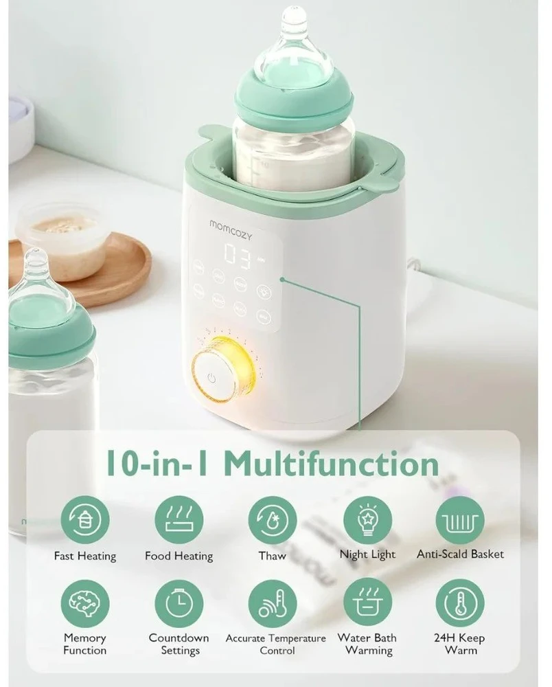 MOMCOZY MW02 NUTRI SMART IŠMANUSIS BUTELIUKŲ ŠILDYTUVAS KŪDIKIAMS
