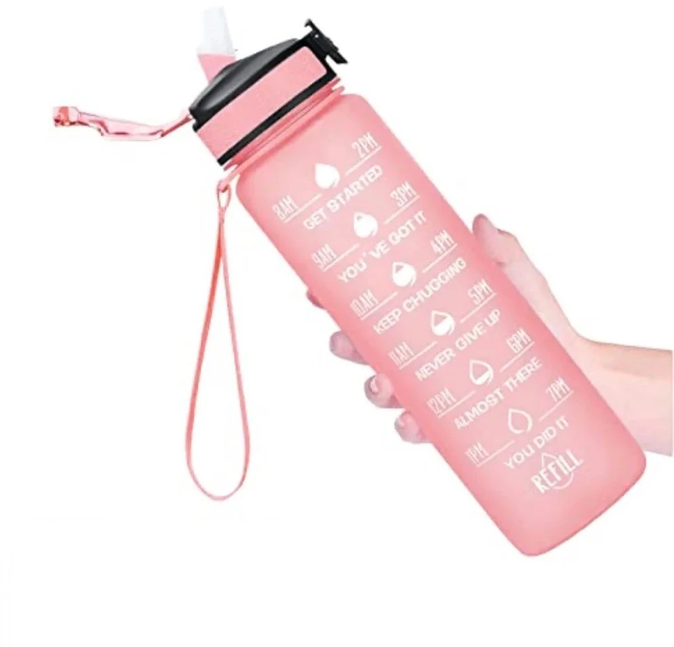 Motyvuojanti gertuvė su laiko žyma, 1000 ml, rožinė
