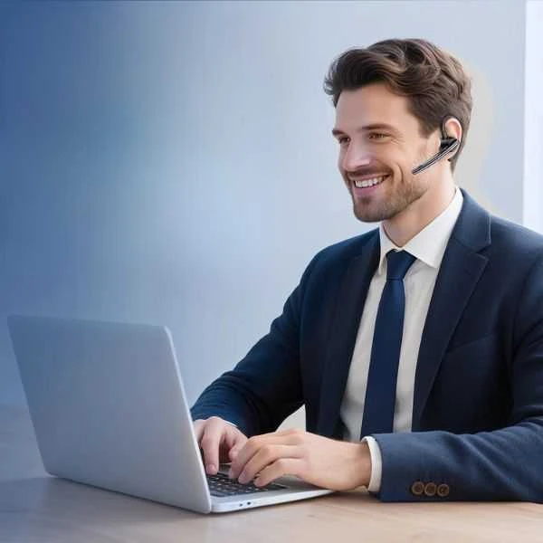 New Bee M54 Bluetooth 5.1 - belaidė ausinė / laisvų rankų įranga, juoda