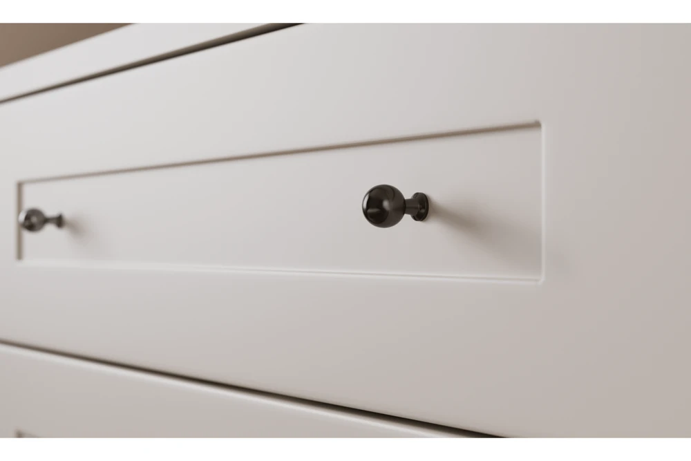 GTV NORD zamak knob, juodas matt