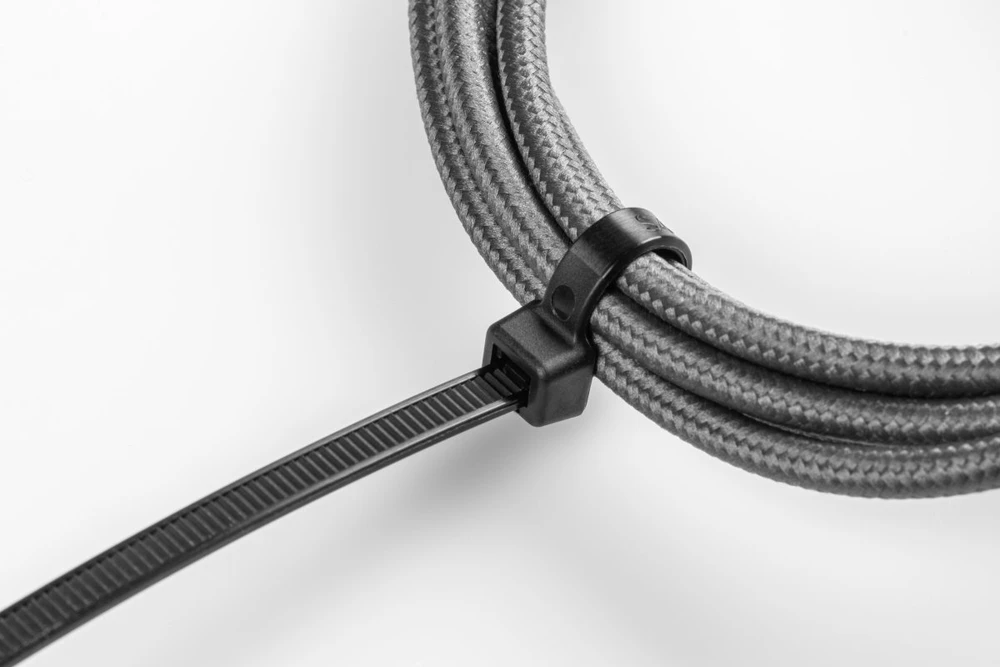 GTV Nylon Cable Ties 4.8 x 370 mm, 100 pcs, Juodas