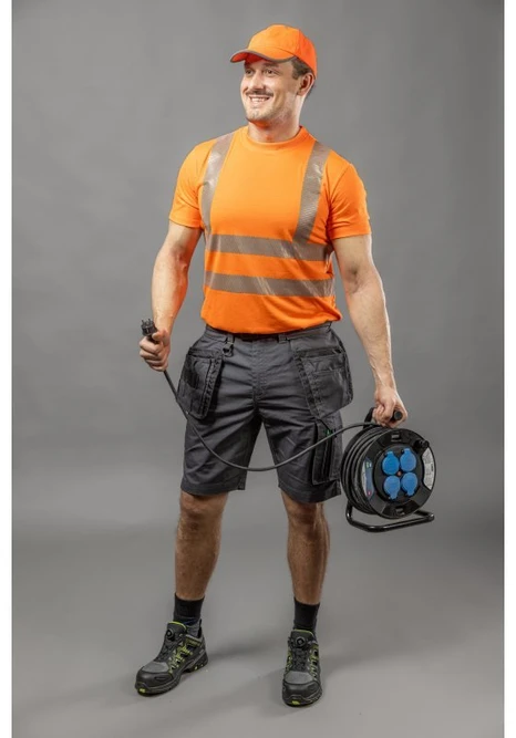 Orange Oranžinis JURAL II High-visibility polycotton T-shirt oranžinis S (48)