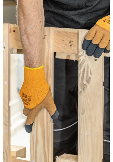 Orange Oranžinis LYCK insulated latex coated pirštinės oranžinis 11