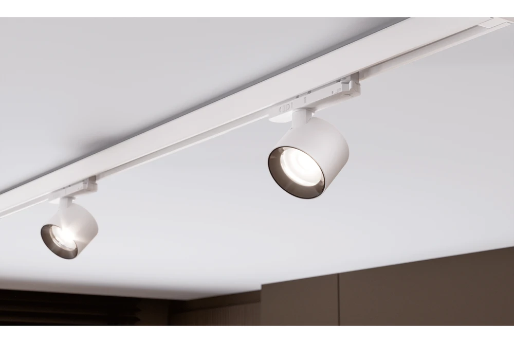 Pakabinamas šviestuvas LUMEO Track Spotlight, LED, 15W, 1500lm, CCT, AC180-250V, 50°, CRI90+, baltas