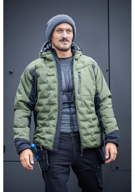 PAUL insulated jacket with hood olive L (52)