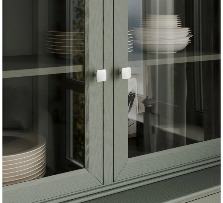 PIAZZA inox knob - brushed steel