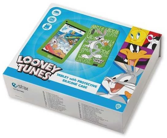 Planšetinė eSTAR 7" su Looney Tunes silikoniniu dėklu, Žalios spalvos (Pažeista pakuotė)