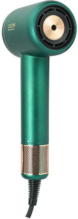 Plaukų džiovintuvas OSOM Professional NERO BLDC Plaukų džiovintuvas OSOMPF8GR, 1600 W, žalios spalvos (Ekspozicinė prekė)