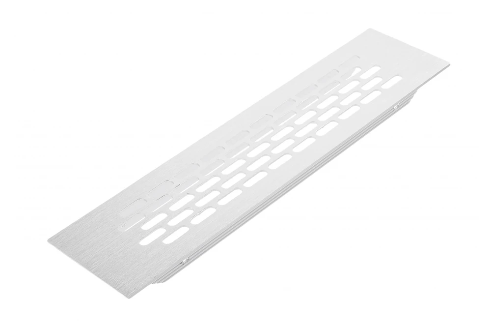 GTV Ventiliacinės grotelės, 245 x 60 mm, šlifuoto plieno spalva