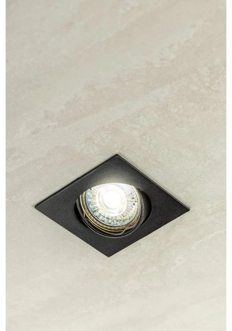Lubinis šviestuvas PORTO-K ceiling spotlight, IP20, square, juodas, angle adjustable, TYPE DT10