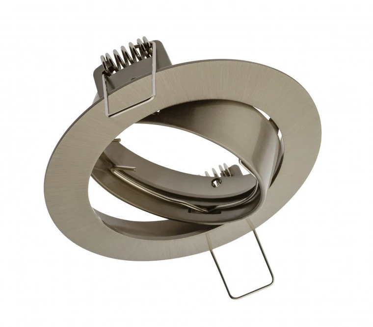Lubinis šviestuvas PORTO-K lubinis taškinis šviestuvas, IP20, apvalus, inox, reguliuojamo kampo, TYPE 5515