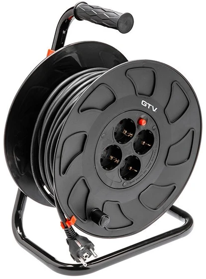 GTV Prailginimo laido ritė 3x1,5mm2, 30m, 4xschuko