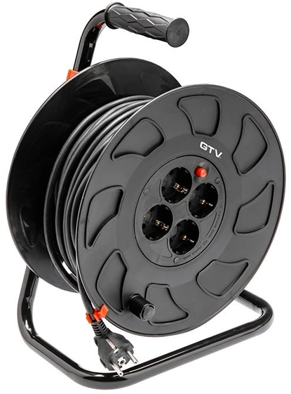 GTV Prailginimo laido ritė 3x1,5mm2, 30m, 4xschuko