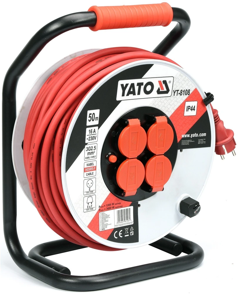 Ilgintuvas ant ritės Yato YT-8108, 50 m, 3x2,5 mm²