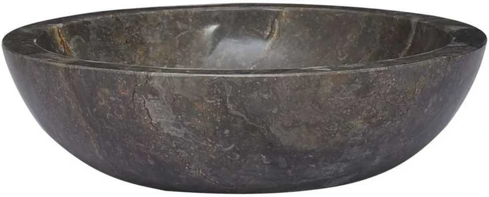 Praustuvas, pilkos spalvos, skersmuo 40x12cm, marmuras (Pažeista pakuotė)