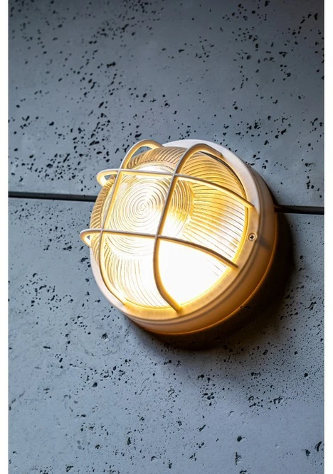 Lubinis šviestuvas GTV Priekinis šviestuvas IBIZA su grotelėmis, maks. 40 W, E27, AC220-240 V, 50-60 Hz, IP44, AB