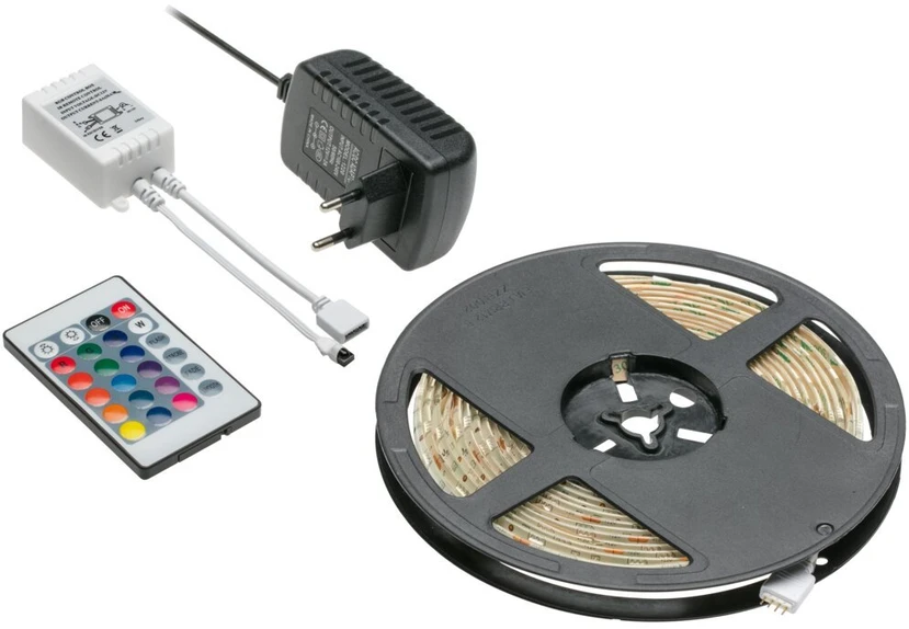 LED juostų RBG rinkinys GTV, 5 m., IP20, LD-ZL5RGB150-00