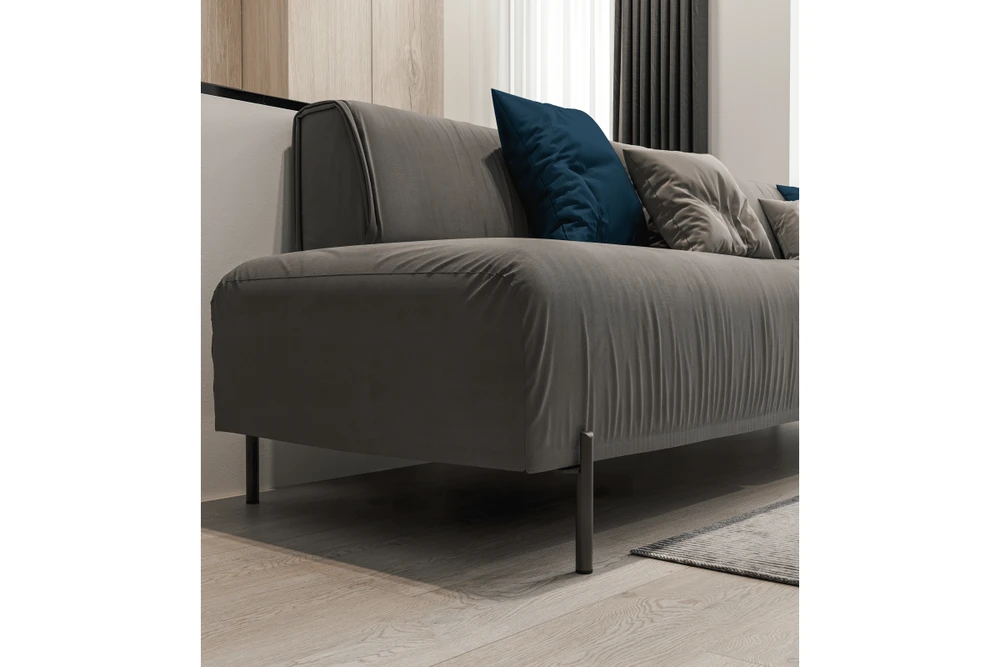RONDA foot, height 180 mm, brushed auksinis