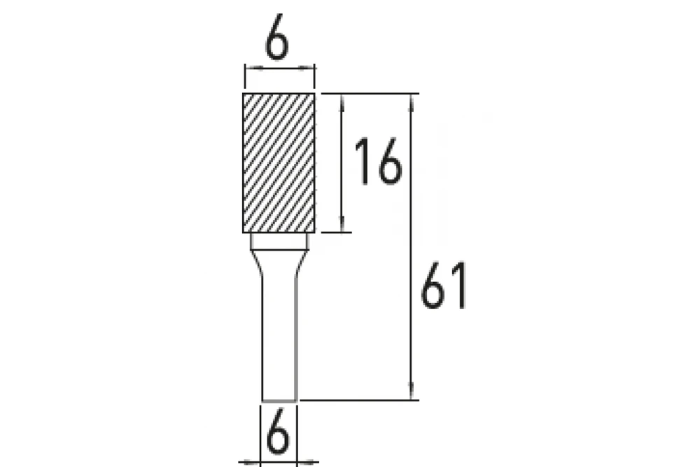 Rotary burr A, 6x16