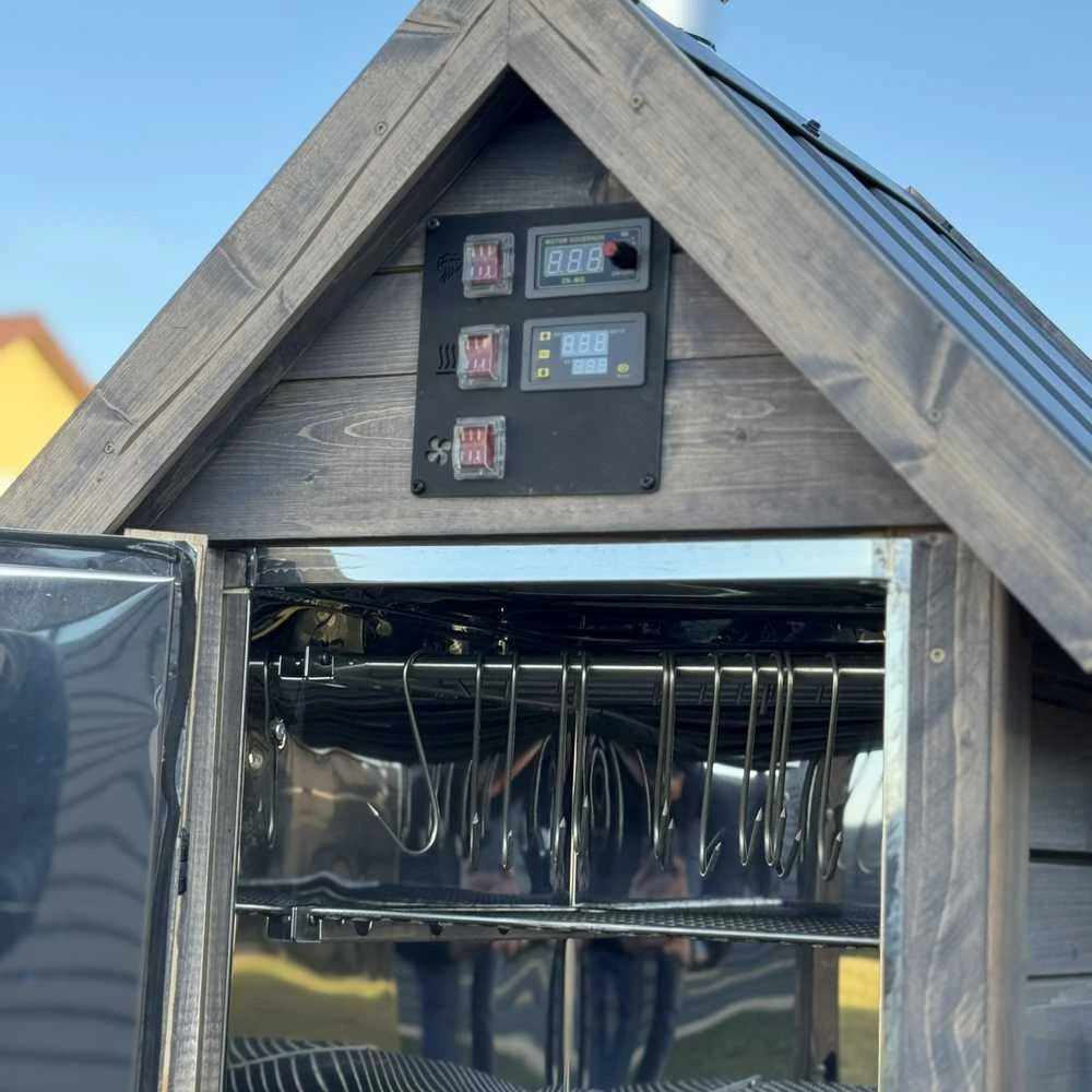 Rūkykla elektrinė Kalmetal Kalwood 120L su dūmų generatoriumi, ruda